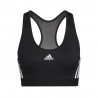 ADIDAS reggiseno sportivo 3stripes nero donna