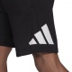 ADIDAS shorts sportivi logo nero uomo