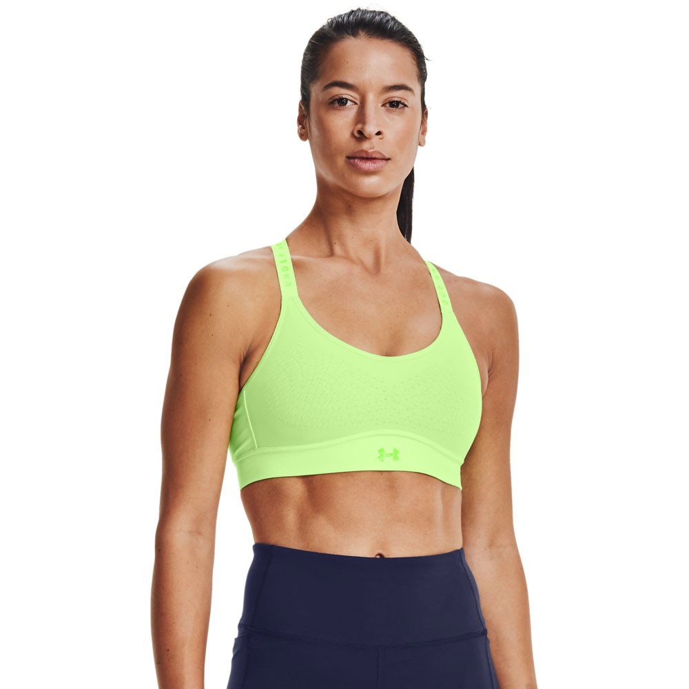 Under Armour Reggiseno Sportivo Infinity Mid Lime Donna XS