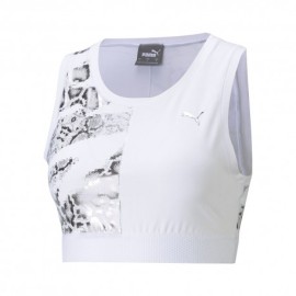 Puma Reggiseno Sportivo Piton Bianco Donna