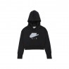 Nike Felpa Logo Air Swoosh Nero Bambina