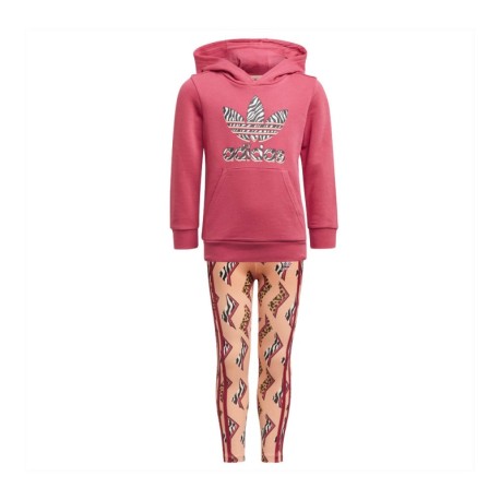 ADIDAS originals felpa e leggings bordeaux bambina