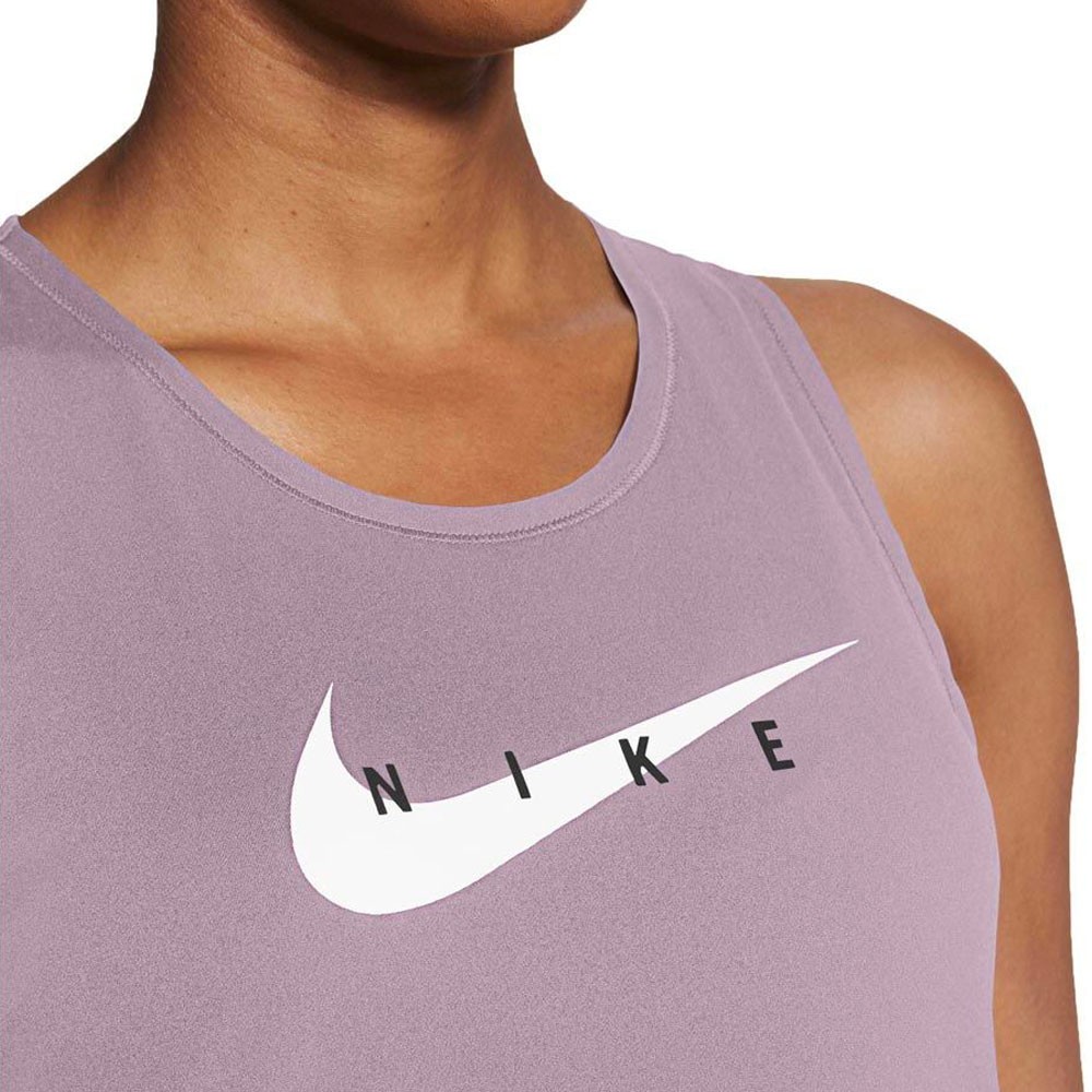 Nike Canotta Running Swoosh Lilla Grigio Donna - Acquista online su  Sportland