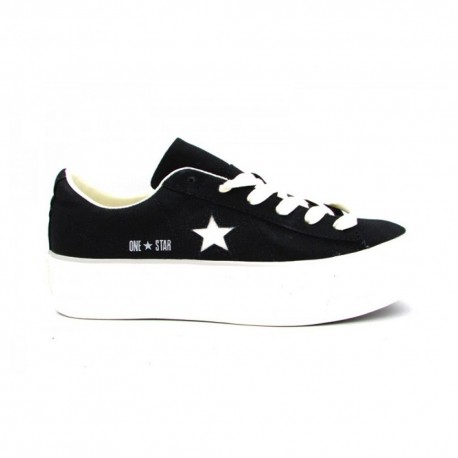 Converse Sneakers Canvas Ox Platform Nero Donna