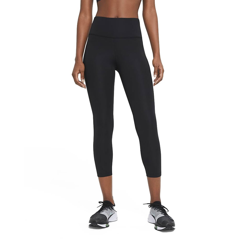 Image of Nike Leggings Running Fast Nero Argento Donna M