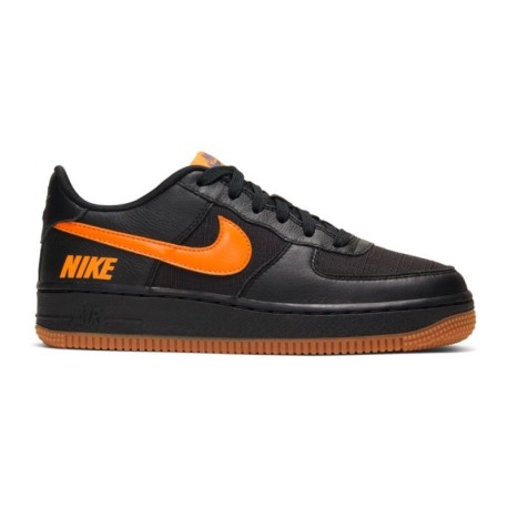 Nike Sneakers Air Force 1 Lv8 5 Gs Nero Arancione Bambino