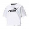 Puma T-Shirt Crop Bianco Donna
