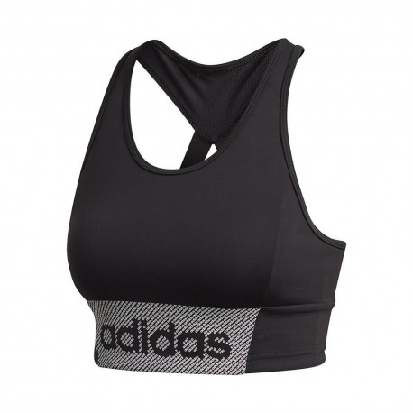 ADIDAS reggiseno sportivo nero grigio donna