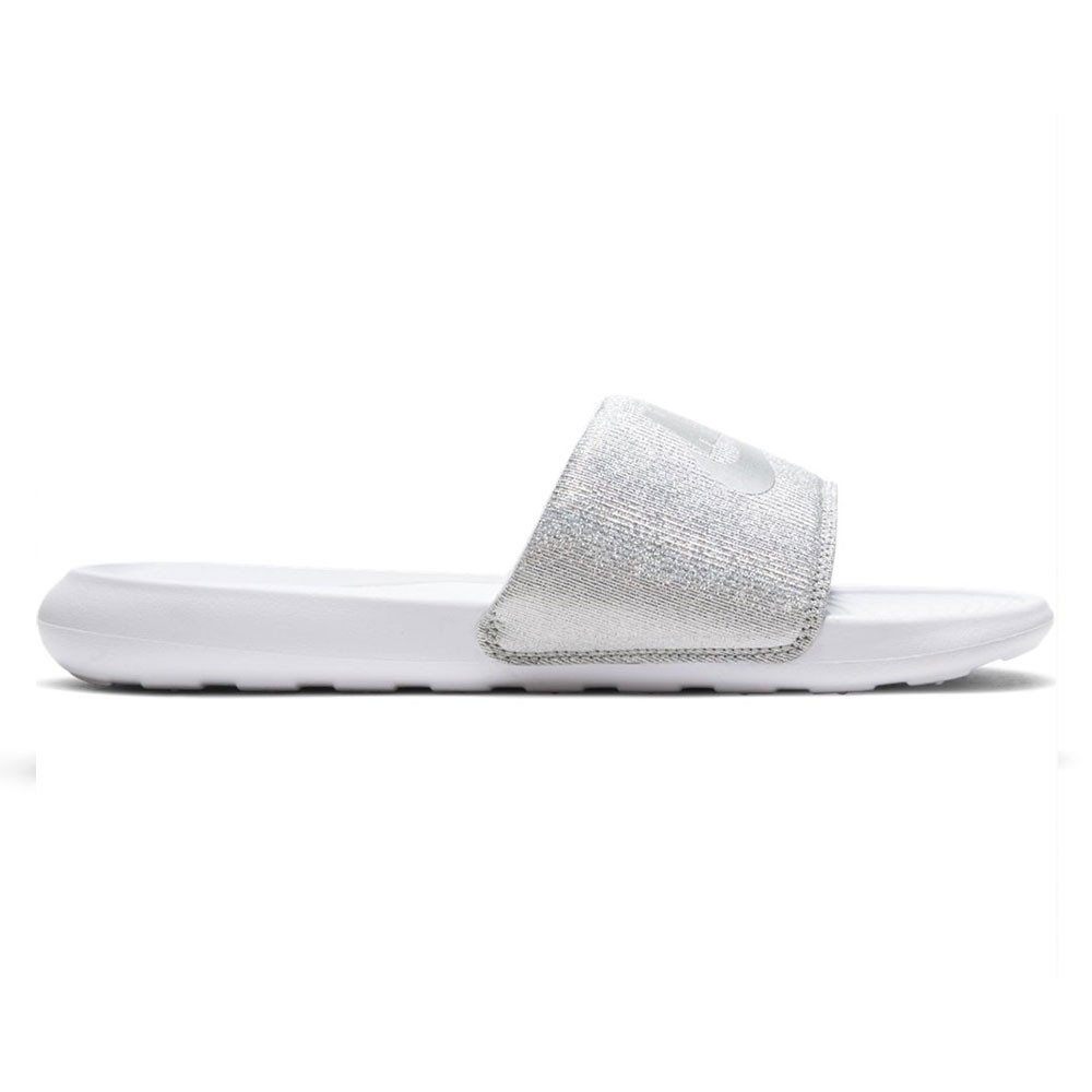 Nike Ciabatte Victori One Slide Bianco Argento Donna EUR 43 / US 11