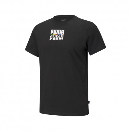 Puma T-Shirt Logo Nero Uomo