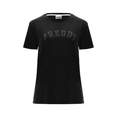 Freddy T-Shirt Logo Nero Donna