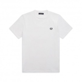 Fred Perry T-Shirt Girocollo Bianco Uomo