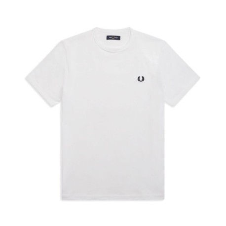 Fred Perry T-Shirt Girocollo Bianco Uomo