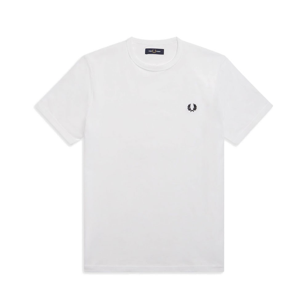 Image of Fred Perry T-Shirt Girocollo Bianco Uomo S