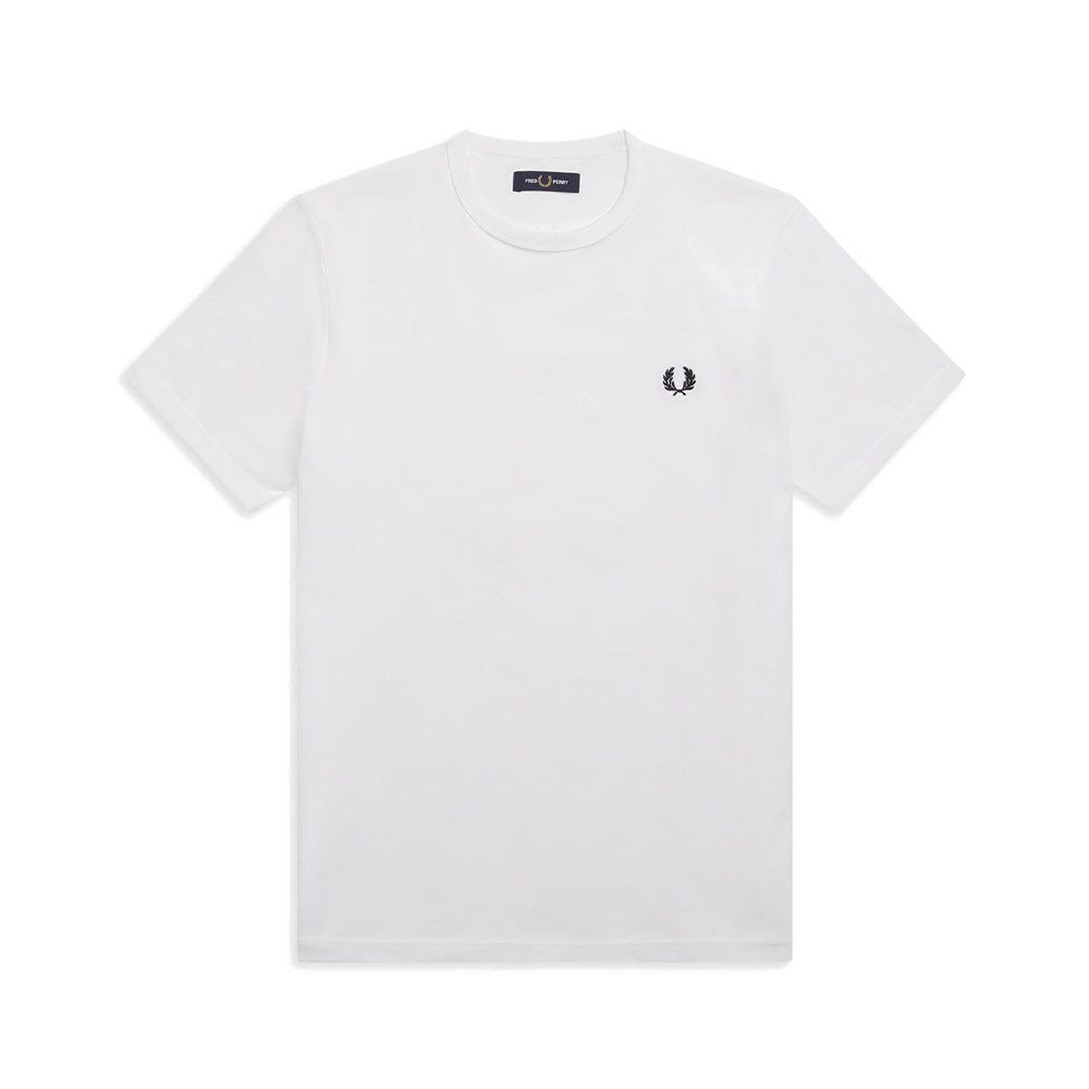 Image of Fred Perry T-Shirt Girocollo Bianco Uomo L