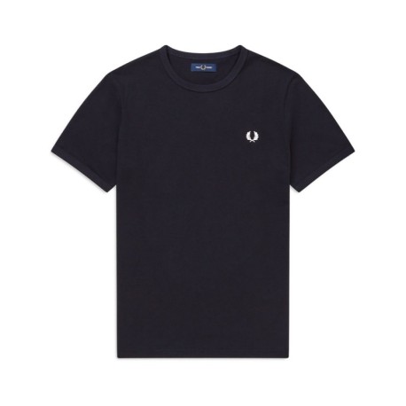 Fred Perry T-Shirt Girocollo Blu Uomo