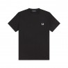 Fred Perry T-Shirt Girocollo Nero Uomo