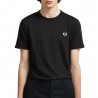 Fred Perry T-Shirt Girocollo Nero Uomo