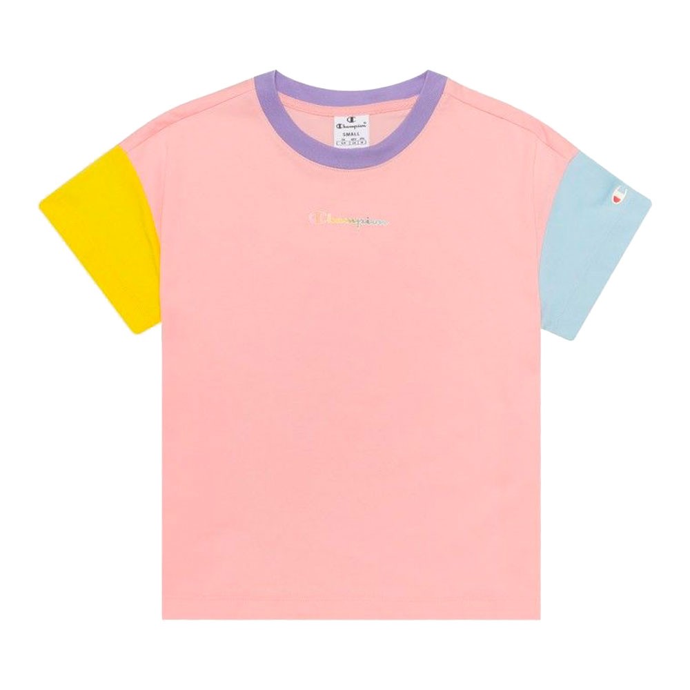 Champion T-Shirt Bicolore Rosa Donna M