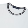 Fred Perry T-Shirt Collo Righe Bianco Uomo