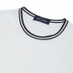 Fred Perry T-Shirt Collo Righe Bianco Uomo