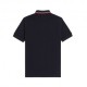 Fred Perry Polo S Bottoni Nero Uomo