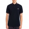 Fred Perry Polo Collo Righe Blu Uomo