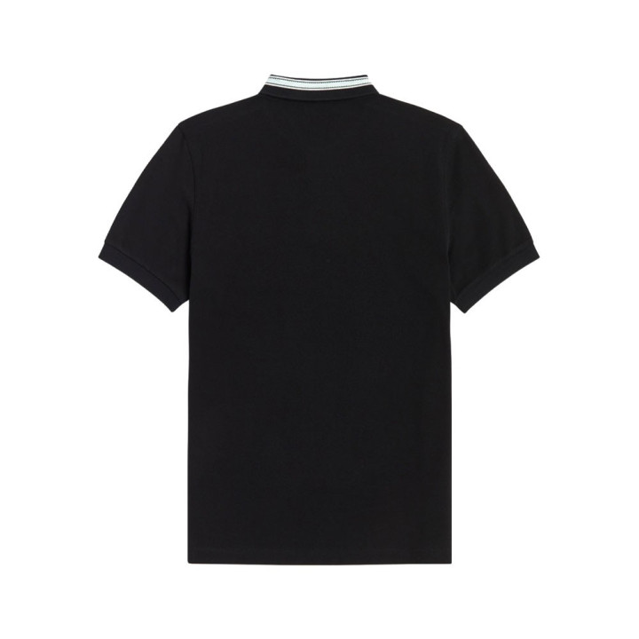 Fred Perry Polo Collo Righe Nero Uomo