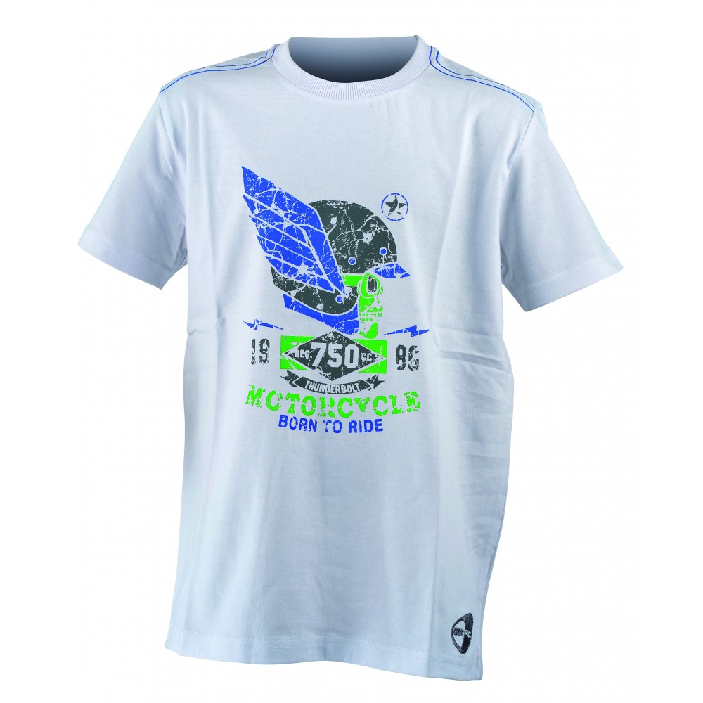 Get Fit T-Shirt Teschio Bianco Bambino 8 Anni