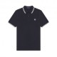 Fred Perry Polo Basica Blu Bianco Uomo