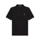 Fred Perry Polo Tono Su Tono Nero Uomo