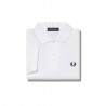 Fred Perry Polo Tono Su Tono Bianco Uomo