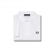 Fred Perry Polo Tono Su Tono Bianco Uomo