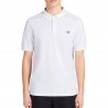 Fred Perry Polo Tono Su Tono Bianco Uomo