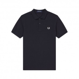 Fred Perry Polo Tono Su Tono Blu Uomo