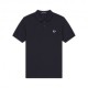 Fred Perry Polo Tono Su Tono Blu Uomo