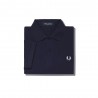 Fred Perry Polo Tono Su Tono Blu Uomo