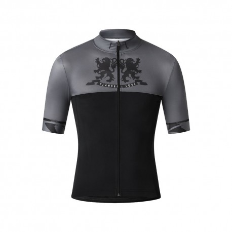 Flandres Love Maglia Ciclismo Lions Nero Uomo