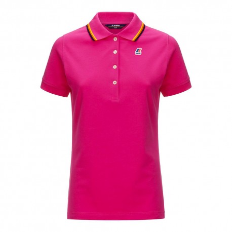K-Way Polo Stretch Rosa Donna