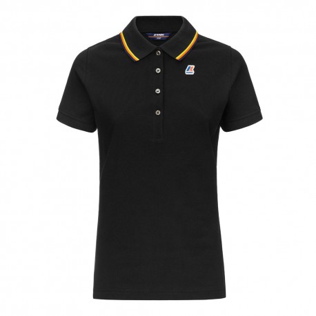 K-Way Polo Stretch Nero Donna