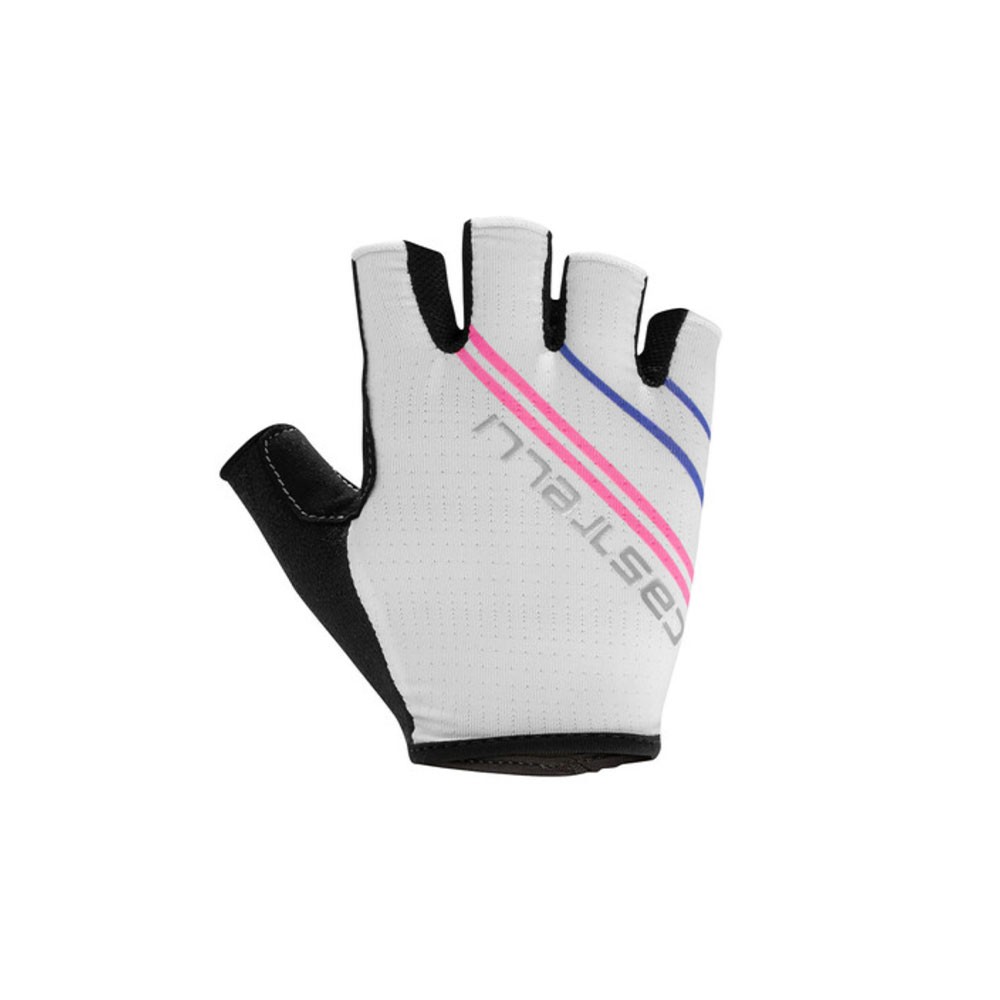 Image of Castelli Guanti Ciclismo Dolcissima 2 Ivory Rosa Fluo Donna S