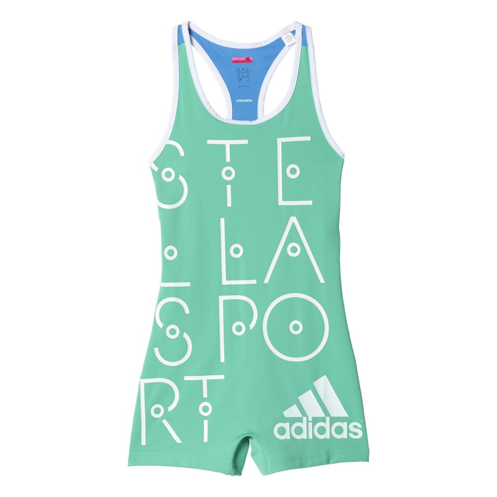 Image of ADIDAS tuta short stella bright green donna XS