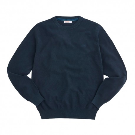 Sun 68 Maglioncino Tessuto Piquet Blu Uomo