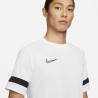 Nike Maglia Maniche Corte Dry Academy21 Bianco Nero Uomo