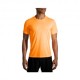 Brooks Maglia Running Distance Fluoro Arancio Uomo