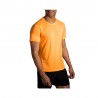 Brooks Maglia Running Distance Fluoro Arancio Uomo