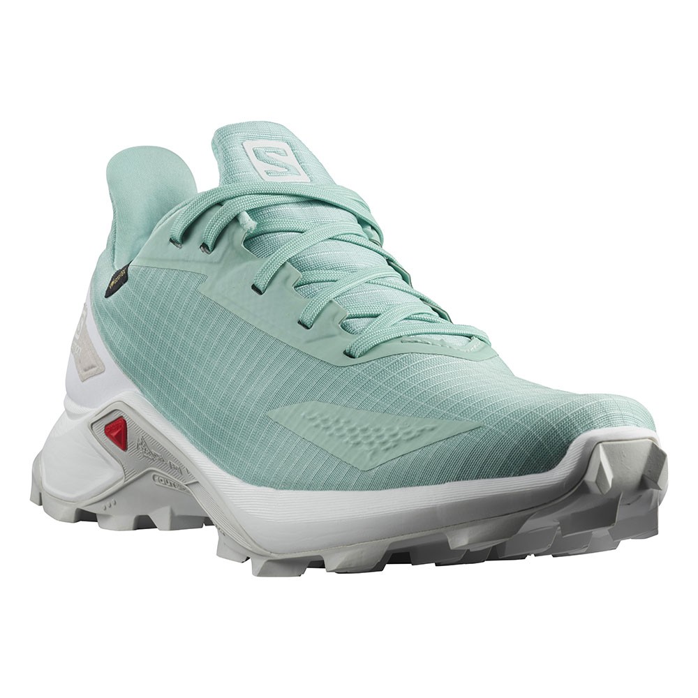 SALOMON FOOTWEAR Salomon ALPHACROSS GTX - Trail Shoes - Women's - garnet  pink/white - Private Sport Shop