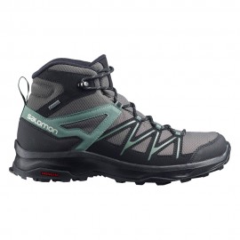 Salomon Scarpe Trekking Mid Daintree Gtx Grigio Nero Donna