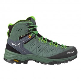 Salewa Pedule Trekking Alp Trainer 2 Mid Gtx Row Verde Uomo
