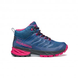 Scarpa Pedule Trekking Rush Mid Gtx Blu Fuxia Donna